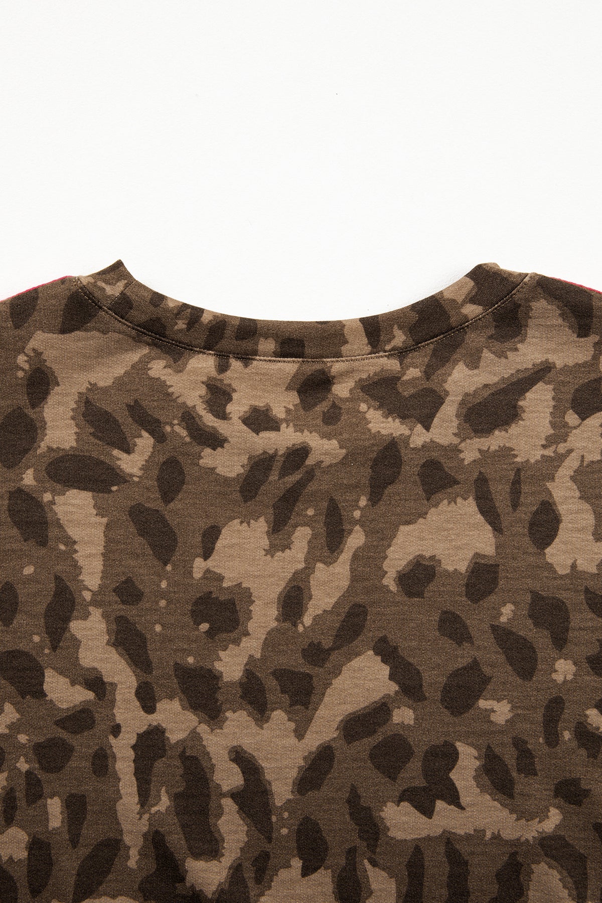 Brown Leopard-Accent Pocket T-Shirt Mini Dress