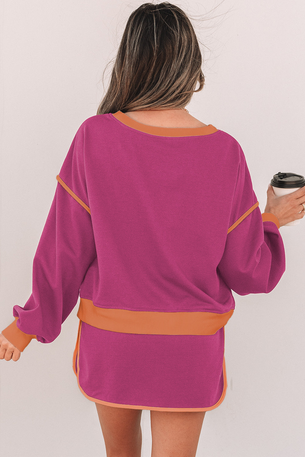 Evergreen Pullover & Lace-Up Skort Set