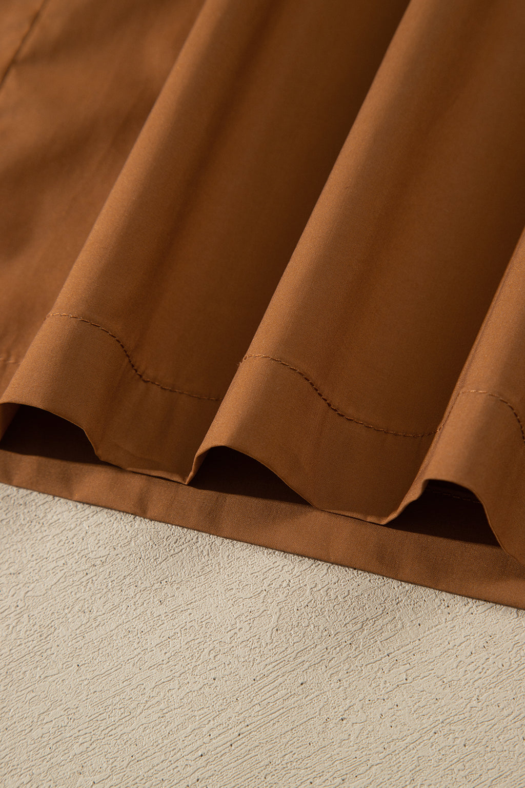 Chestnut Striped Sleeveless Maxi Dress