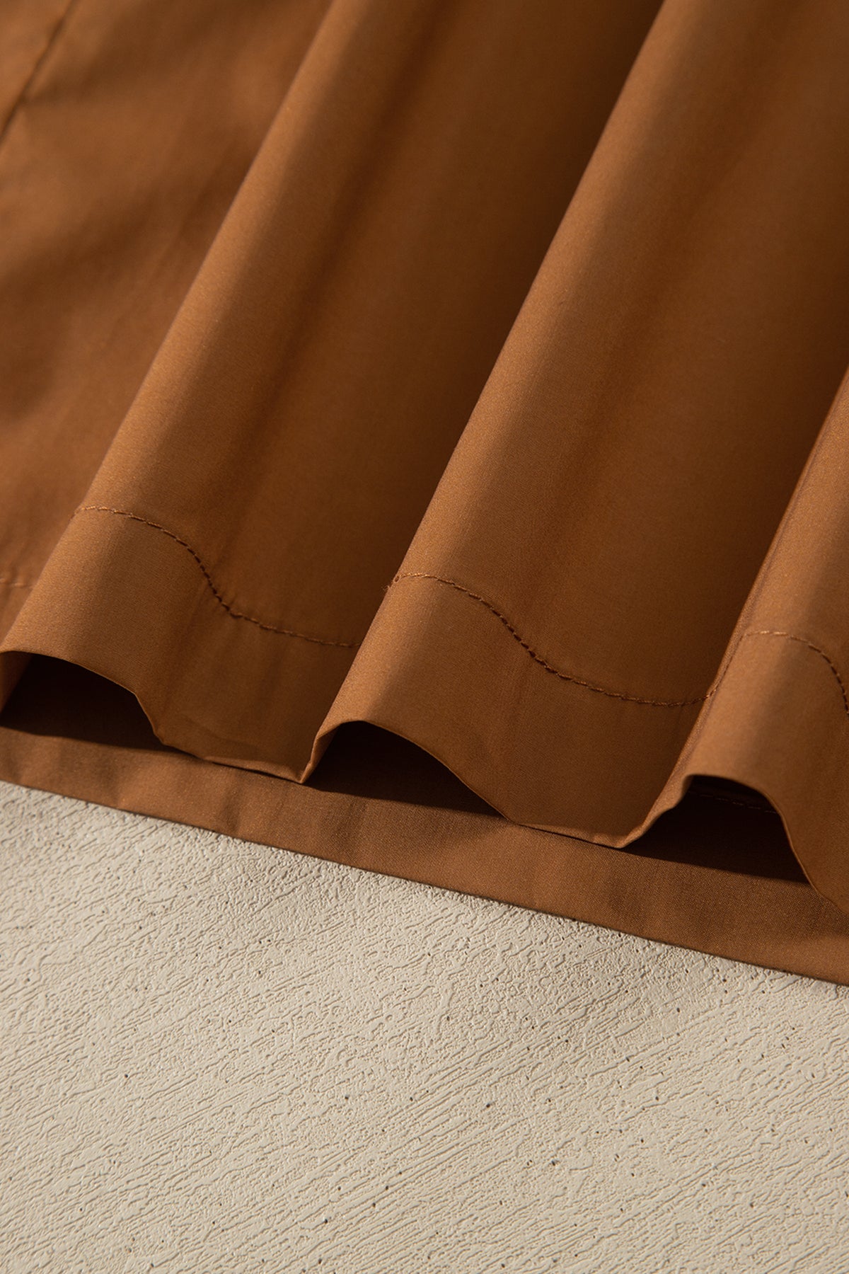 Chestnut Striped Sleeveless Maxi Dress